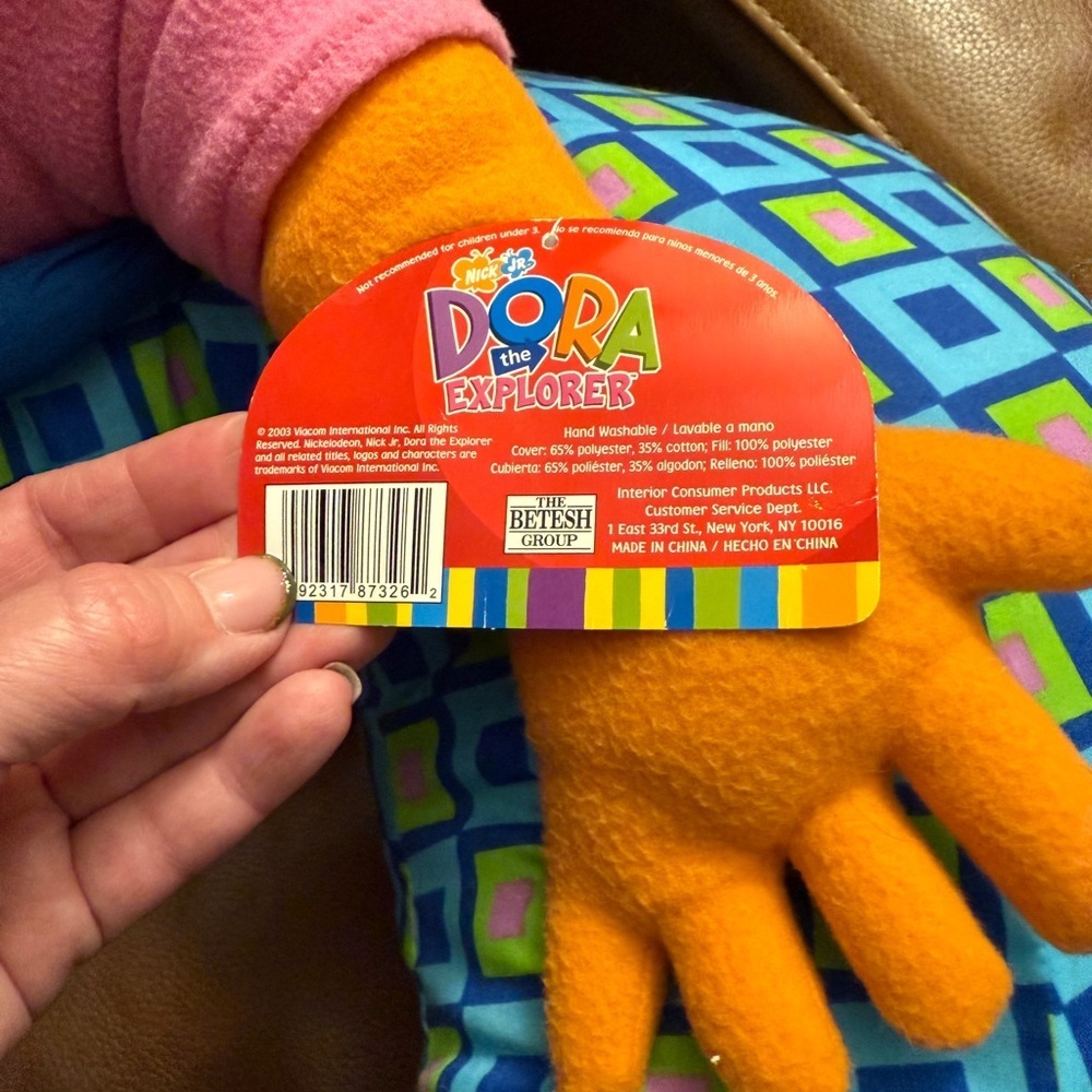 Dora The Explorer Vintage 2003 Lounger Pillow Stuffed Plush Chair RARE WITH TAG - Picture 5 of 16